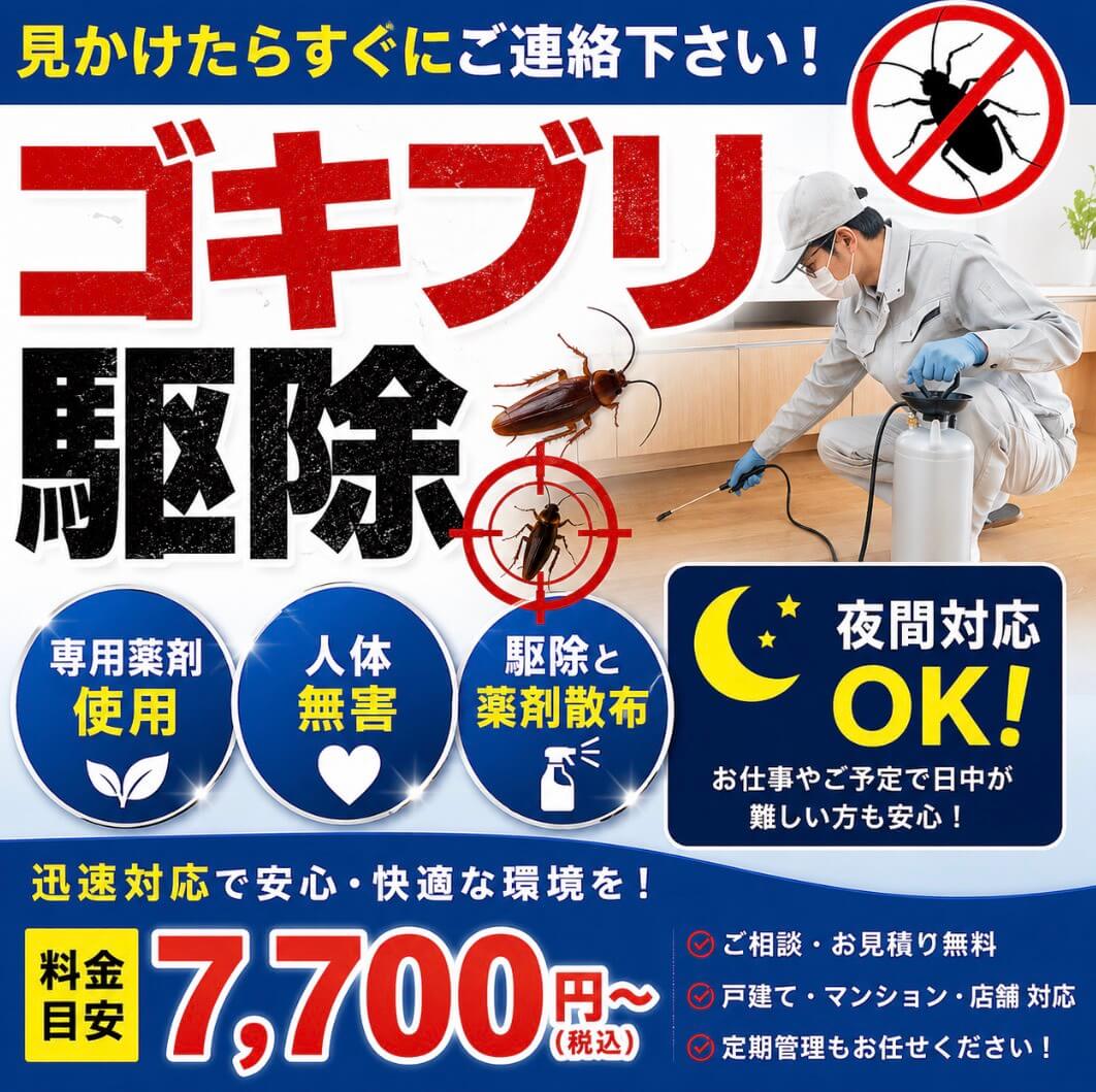 ゴキブリ駆除サービス